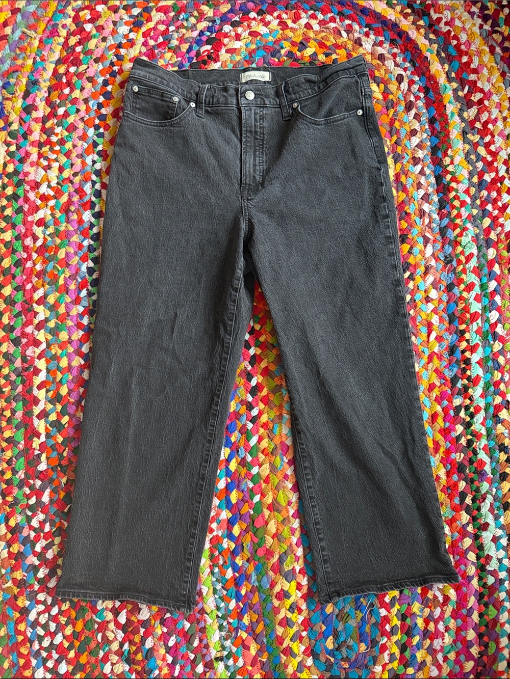 Madewell The Perfect Vintage Wide-Leg Jean Black